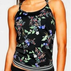 Athleta Floral Black Women's Top